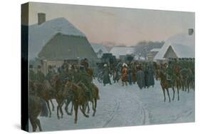 Napoleon Leaving the French Army at Smorgoni-null-Stretched Canvas