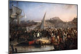Napoleon Leaving the Island of Elba on February 26, 1815-Joseph Beaume-Mounted Giclee Print