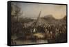 Napoleon Left the Island of Elba to Return to France-Joseph Beaume-Framed Stretched Canvas