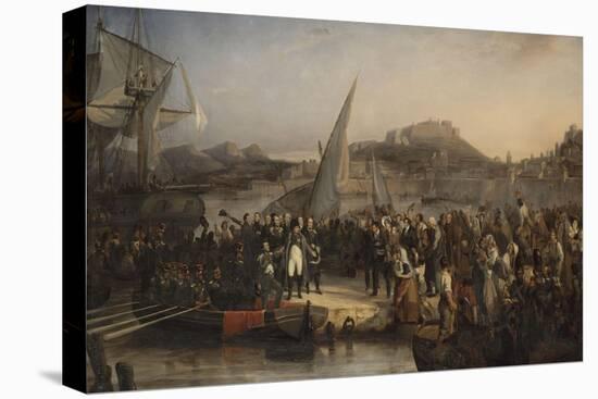 Napoleon Left the Island of Elba to Return to France-Joseph Beaume-Stretched Canvas