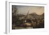 Napoleon Left the Island of Elba to Return to France-Joseph Beaume-Framed Giclee Print