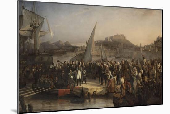 Napoleon Left the Island of Elba to Return to France-Joseph Beaume-Mounted Giclee Print