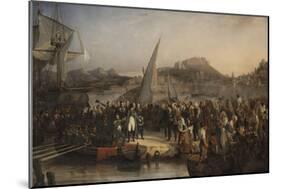 Napoleon Left the Island of Elba to Return to France-Joseph Beaume-Mounted Giclee Print
