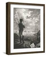 Napoléon méditant à Sainte-Hélène-null-Framed Giclee Print