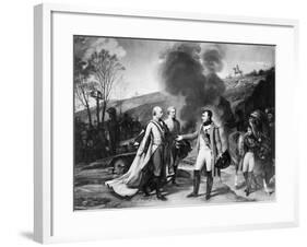 Napoleon Meeting Francis II-null-Framed Giclee Print