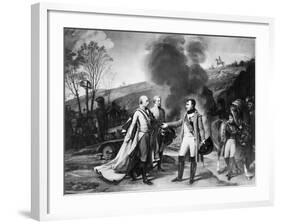 Napoleon Meeting Francis II-null-Framed Giclee Print