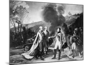 Napoleon Meeting Francis II-null-Mounted Giclee Print