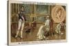 Napoleon Meeting with Pope Pius VII at Fontainebleau-null-Stretched Canvas