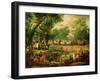 Napoleon on a Hunt in the Compiegne Forest, 1811-Antoine Charles Horace Vernet-Framed Giclee Print