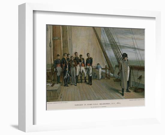 Napoleon on Board HMS Bellerophon-William Quiller Orchardson-Framed Giclee Print