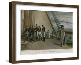Napoleon on Board HMS Bellerophon-William Quiller Orchardson-Framed Giclee Print
