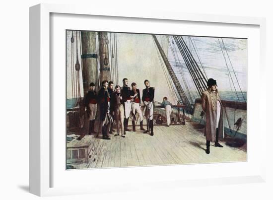 Napoleon on Board the Bellerophon, 1815-William Quiller Orchardson-Framed Giclee Print