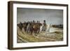 Napoleon on Campaign Followed by Marshals Ney and Berthier, Generals Drouot, Gourgaud and Flahaut-Ernest Meissonier-Framed Giclee Print