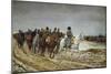 Napoleon on Campaign Followed by Marshals Ney and Berthier, Generals Drouot, Gourgaud and Flahaut-Ernest Meissonier-Mounted Giclee Print