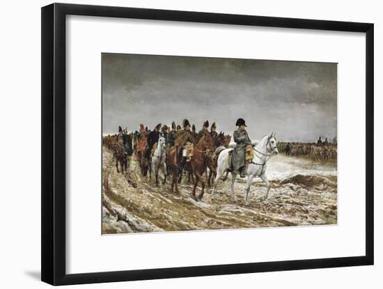 Napoleon on Campaign in France,1814-Jean-Louis Ernest Meissonier-Framed Art Print