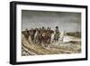 Napoleon on Campaign in France,1814-Jean-Louis Ernest Meissonier-Framed Art Print