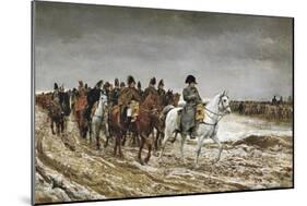 Napoleon on Campaign in France,1814-Jean-Louis Ernest Meissonier-Mounted Art Print