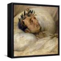 Napoleon on His Deathbed, May 1821-Horace Vernet-Framed Stretched Canvas