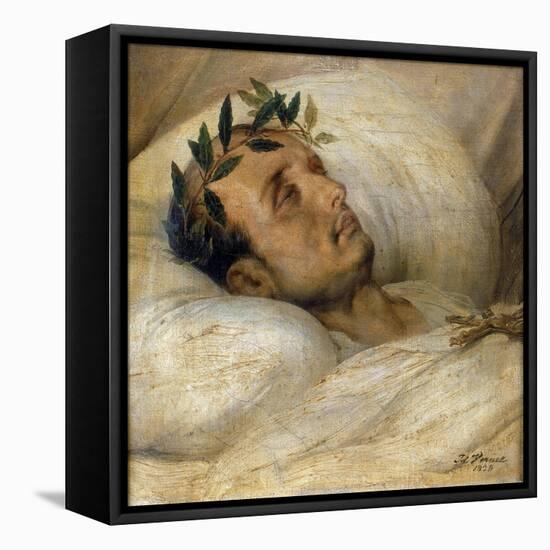 Napoleon on His Deathbed, May 1821-Horace Vernet-Framed Stretched Canvas