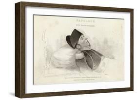 Napoleon on His Deathbed-null-Framed Art Print