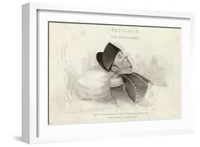 Napoleon on His Deathbed-null-Framed Art Print