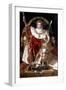 Napoleon on His Imperial Throne, 1804-null-Framed Giclee Print