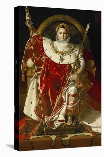 Napoleon on His Imperial Throne, 1806-Jean-Auguste-Dominique Ingres-Stretched Canvas