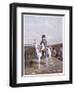 Napoleon on Horseback 1814-Meissonier-Framed Art Print