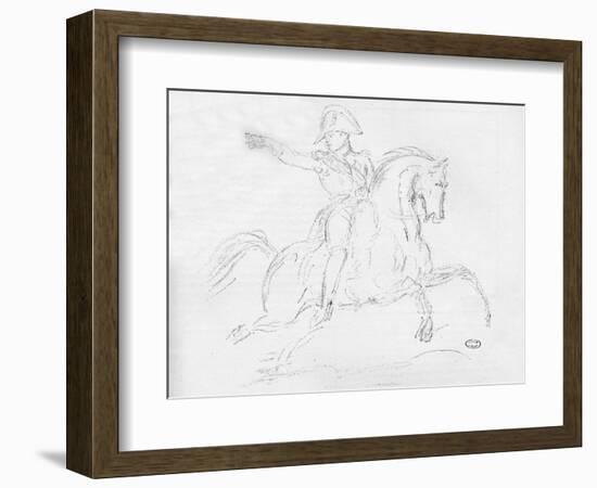 'Napoleon on Horseback', c18th century-Carle Vernet-Framed Giclee Print