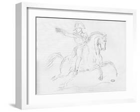 'Napoleon on Horseback', c18th century-Carle Vernet-Framed Giclee Print