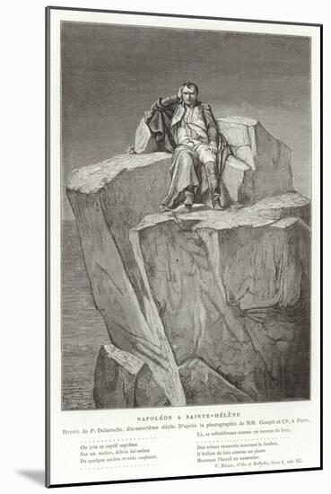 Napoleon on St Helena-Hippolyte Delaroche-Mounted Giclee Print