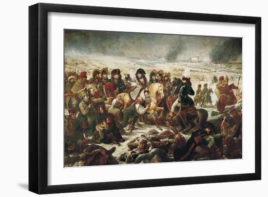 Napoleon on the Battle Field of Eylau, 9th February 1807-Antoine-Jean Gros-Framed Art Print