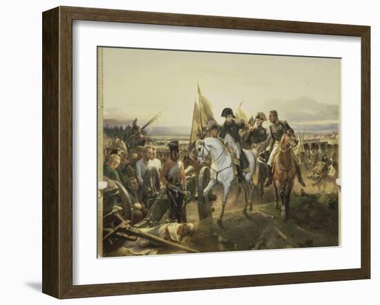 Napoleon on the Battlefield Friedland, June 14, 1807-Horace Vernet-Framed Giclee Print