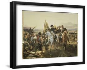 Napoleon on the Battlefield Friedland, June 14, 1807-Horace Vernet-Framed Giclee Print