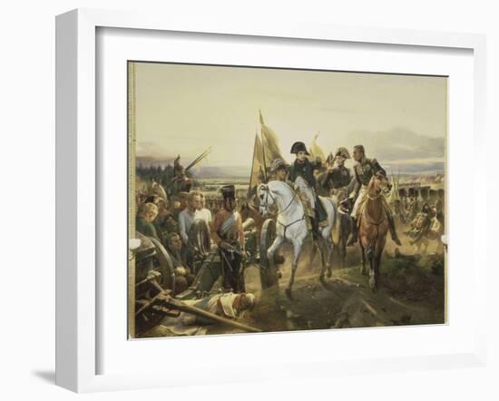 Napoleon on the Battlefield Friedland, June 14, 1807-Horace Vernet-Framed Giclee Print