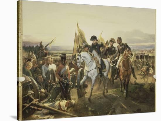 Napoleon on the Battlefield Friedland, June 14, 1807-Horace Vernet-Stretched Canvas