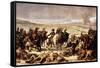 Napoleon on the Battlefield of Eylau, February 9, 1807-Charles Meynier-Framed Stretched Canvas