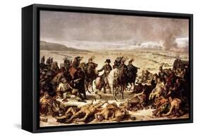 Napoleon on the Battlefield of Eylau, February 9, 1807-Charles Meynier-Framed Stretched Canvas