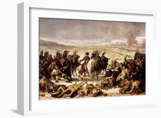 Napoleon on the Battlefield of Eylau, February 9, 1807-Charles Meynier-Framed Giclee Print