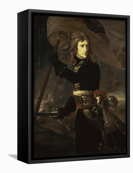 Napoleon on the Bridge at Arcole, c.1797-Antoine-Jean Gros-Framed Stretched Canvas