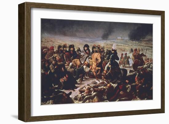 Napoleon on the Field of the Battle of Eylau, 9th February 1807-Antoine-Jean Gros-Framed Giclee Print