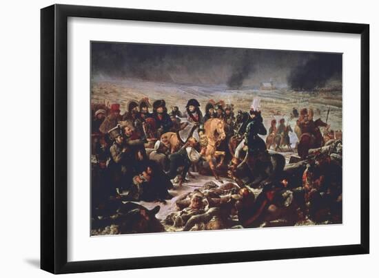 Napoleon on the Field of the Battle of Eylau, 9th February 1807-Antoine-Jean Gros-Framed Giclee Print