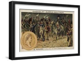 Napoleon on the Morning of the Battle of Austerlitz, 1805-null-Framed Giclee Print