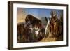 Napoleon Pays Homage to the Courage of the Wounded-Jean-Baptiste Debret-Framed Giclee Print