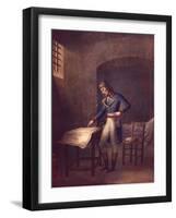 Napoleon Prisoner at Fort Carre in Antibes in August 1794, French Revolution, France 18th Century-null-Framed Giclee Print