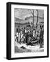 Napoleon Ran Towards Duroc, Who Still Lived, 1813 (1882-188)-Dietrich Dietrich-Framed Giclee Print