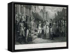 Napoleon Receives the Queen of Prussia at Tilsit, 1807-null-Framed Stretched Canvas