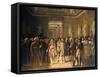 Napoleon Receiving at the Louvre the Deputies of the Army.., 8 December 1804, 1808-Gioacchino Giuseppe Serangeli-Framed Stretched Canvas