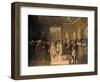 Napoleon Receiving at the Louvre the Deputies of the Army.., 8 December 1804, 1808-Gioacchino Giuseppe Serangeli-Framed Giclee Print