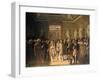 Napoleon Receiving at the Louvre the Deputies of the Army.., 8 December 1804, 1808-Gioacchino Giuseppe Serangeli-Framed Giclee Print